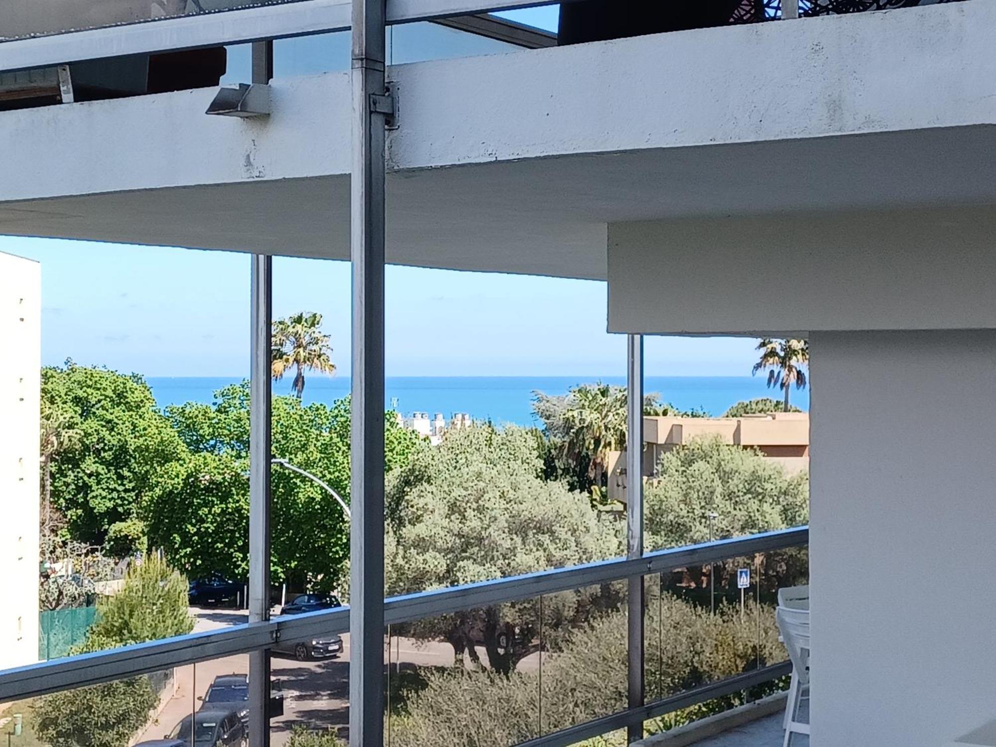 Juan Les Pins Tanit Studio Climatise Vue Sur Mer Piscine Antibes Exterior foto